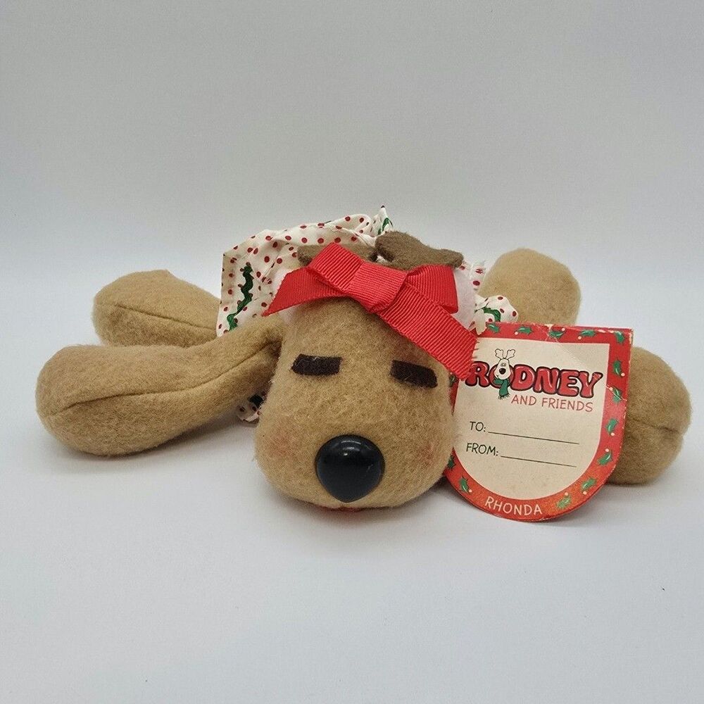 Rhonda Reindeer 1987 Hallmark Burger King Rodney And Friends Plush Vintage 9"